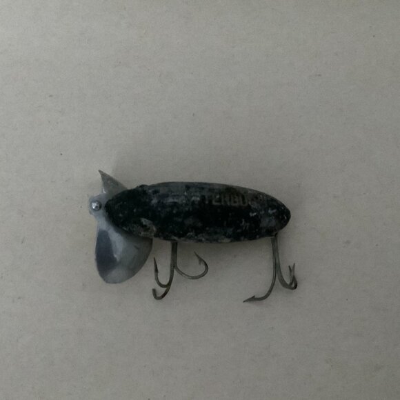 VINTAGE JITTERBUG WOODEN FISHING LURE FRED ARBOGAST - Picture 1 of 4